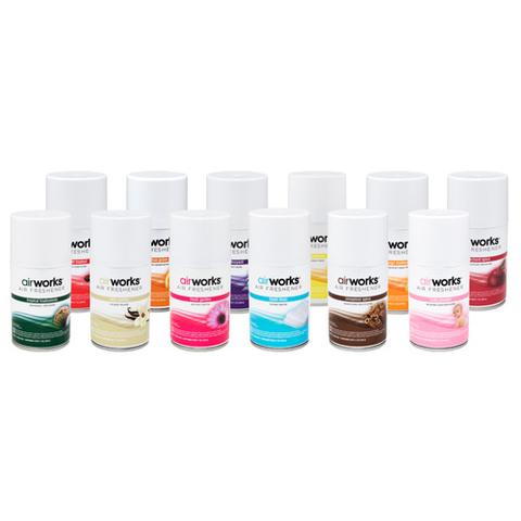 Airworks Metered Aerosol Air Fresheners (12 Cans Per Case)