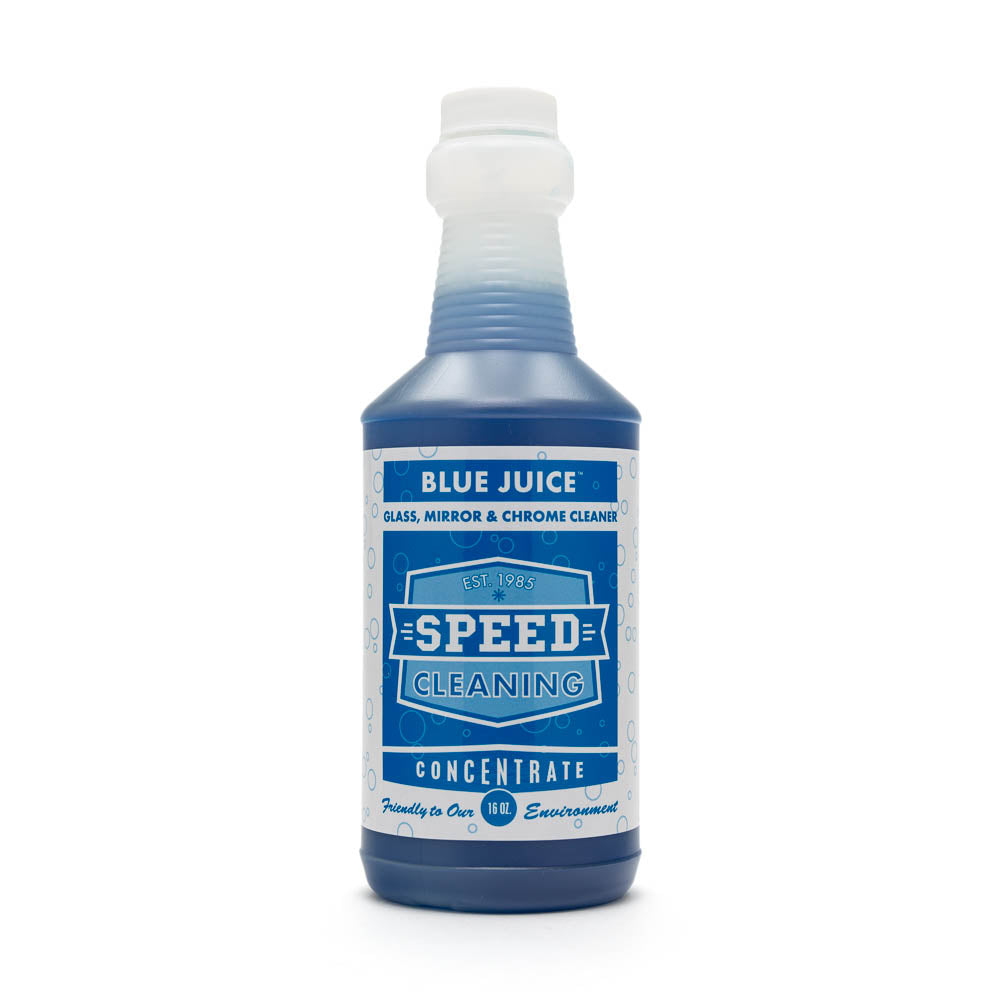 Blue Juice Glass Cleaner Concentrate - Professional-grade formula for glass, mirrors, and polished metals