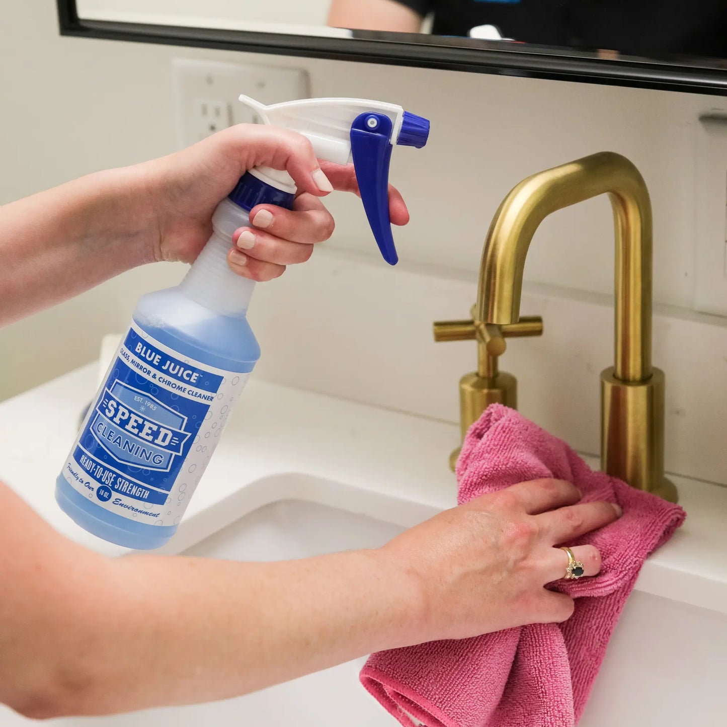 Blue Juice - Non Toxic Glass Cleaner | Polished Metals | Screens