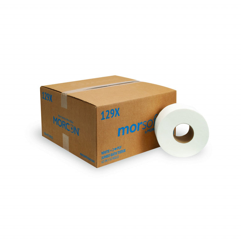 Morsot 2pl Jumbo Tissue 129X (12 Rolls Per Case)