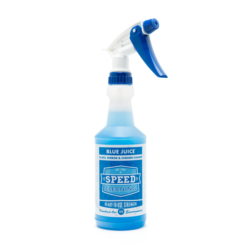 Blue Juice Glass Cleaner Concentrate - Professional-grade formula for glass, mirrors, and polished metals