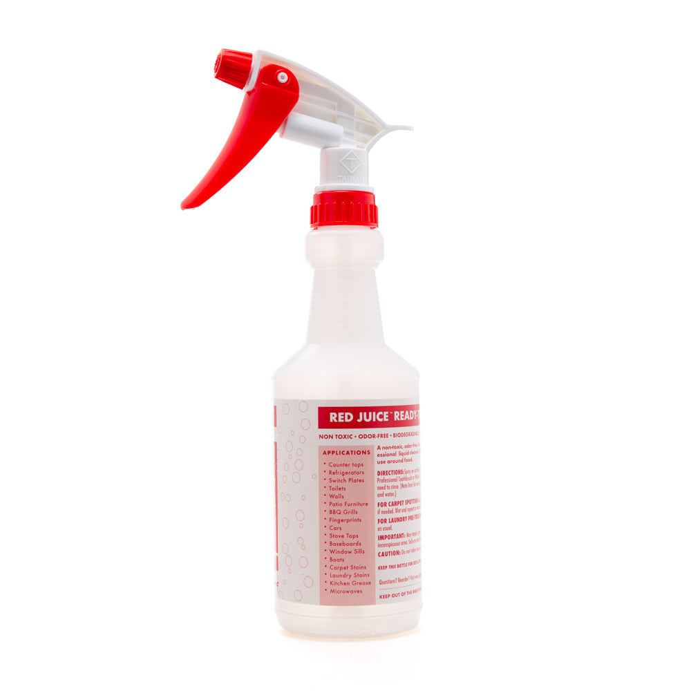 Red Juice Mixing Bottle (16 Oz) | With Sprayer