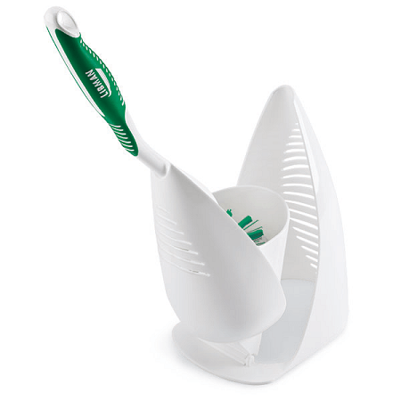Large Angled Toilet Brush (W/Caddy)